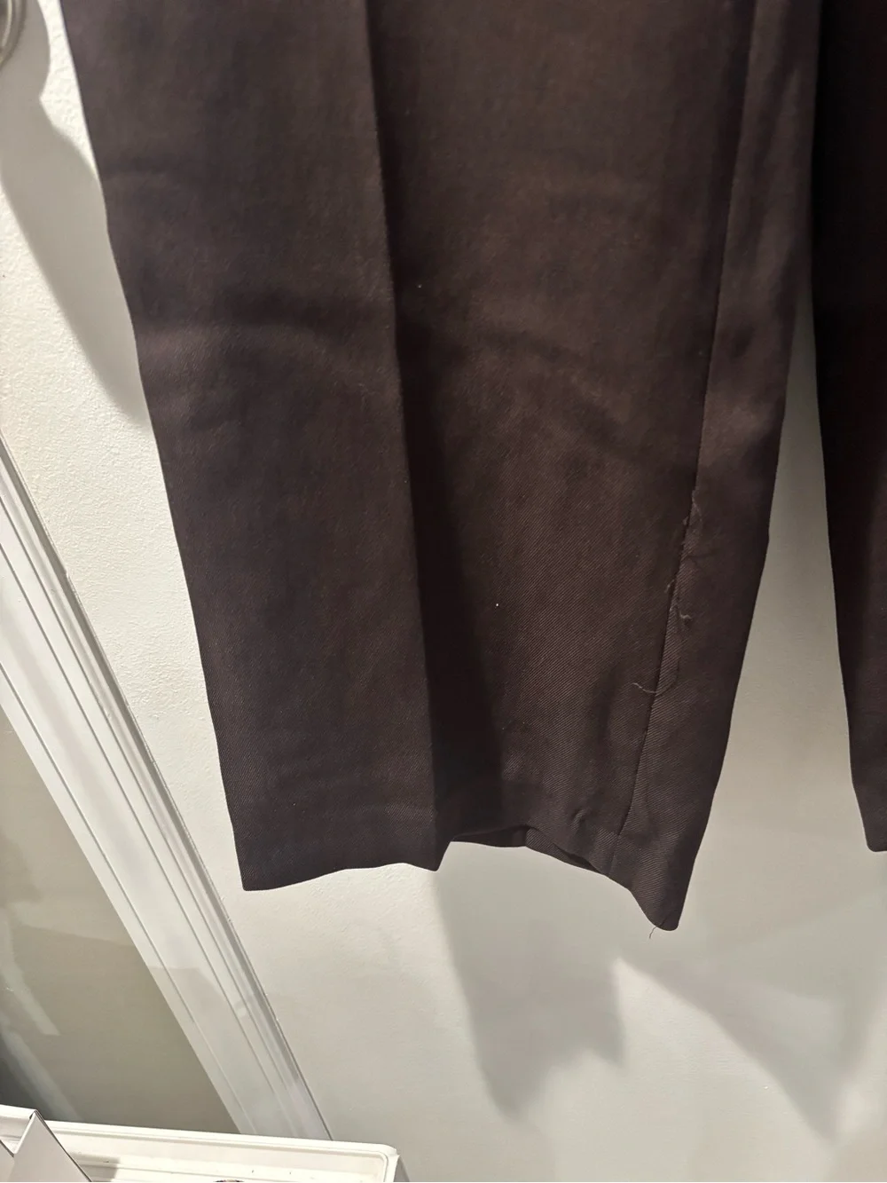 NWT H&M Women’s Dark Brown Pants polyester blend but look & feel more like linen